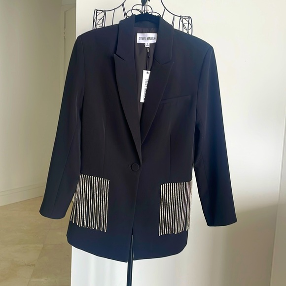 NWT STEVE MADDEN EMBELLISHED BLAZER - Picture 2 of 6
